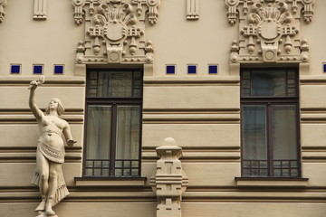 Riga, Art Noveau, particolare