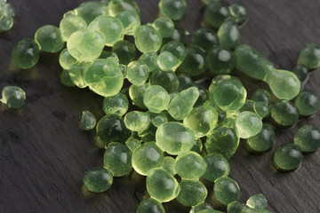 mint caviar, molecular gastronomy
