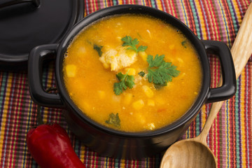 Chicken and corn soup