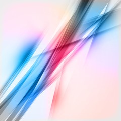 Abstract Vector Colorful Futuristic Wave Background. Blue and Red Colors