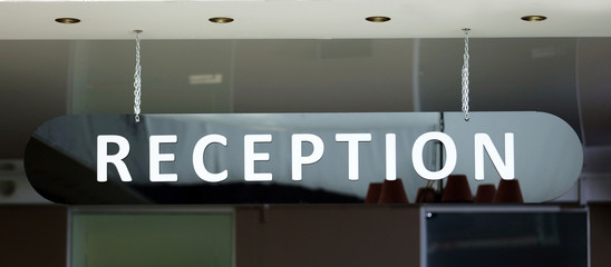 Sign of reception indoor
