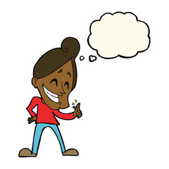cartoon man snapping fingers with thought bubble