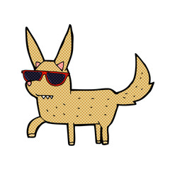 cartoon cool dog