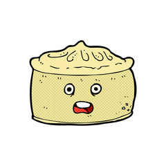 cartoon pie with face