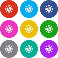 Flat Multicolor App Icon