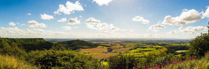 Sutton Bank, Yorkshire, UK Panoramic view