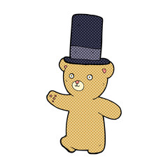 cartoon bear in hat
