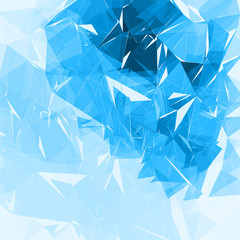 Geometric polygonal background. Abstract low poly futuristic vector background. Easy change color.