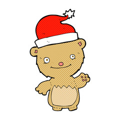 cartoon christmas teddy bear