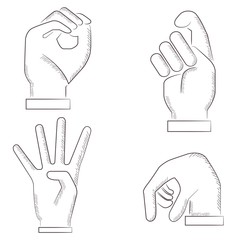 Obraz premium sketch hand