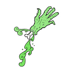 cartoon gross zombie hand