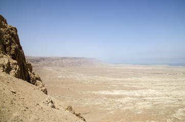 Sandstorm beginning in Israel desert