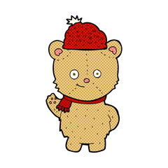 cartoon bear in hat