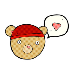 cartoon bear in hat