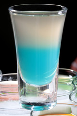 Blue white cocktail