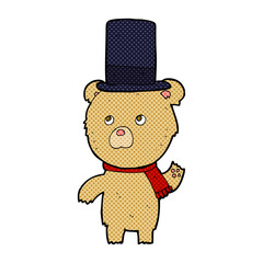 cartoon bear in hat