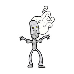cartoon robot