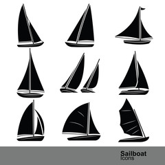Sailboat vector