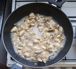 Risotto preparation