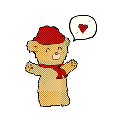 cartoon bear in hat
