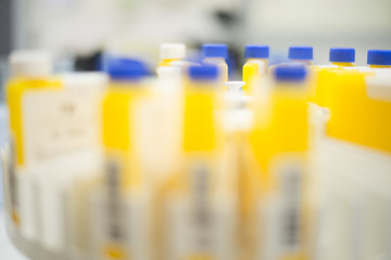 Blurred Chemical laboratory background. Laboratory concept.