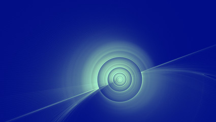 Abstract fractal pattern on blue background