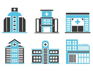Obraz premium hospital icons