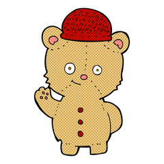 cartoon bear in hat