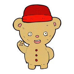 cartoon bear in hat