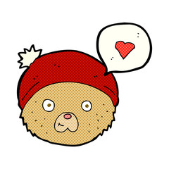 cartoon bear in hat