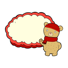 cartoon bear in hat