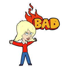 cartoon bad woman