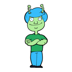 cartoon space alien