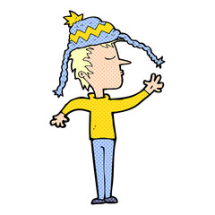 cartoon boy in hat