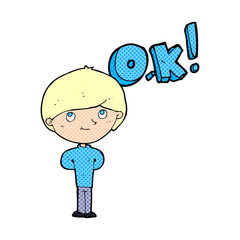 cartoon man thinking OK