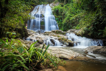 Obraz premium Image of waterfall in Thailand