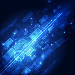 abstract future technology concept background, vector illustration