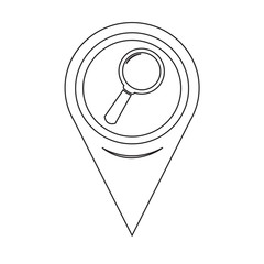 Map Pointer Search Icon