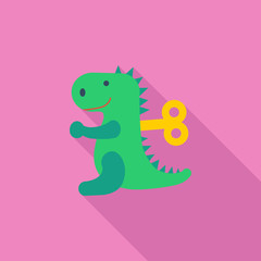 Naklejka premium Dinosaurus toy