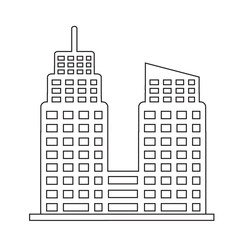 Fototapeta premium Office building icon