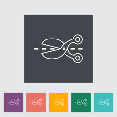 Scissors icon.