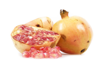 pomegranate in white background