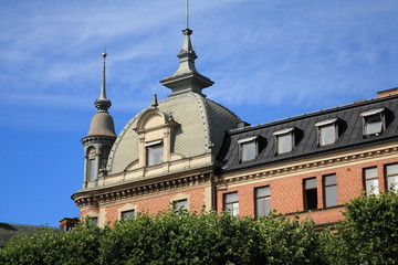 Fototapeta premium Architectural detail in Strandvagen,Stockholm