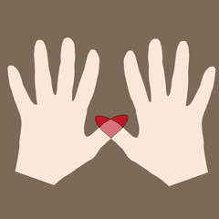 hands with heart