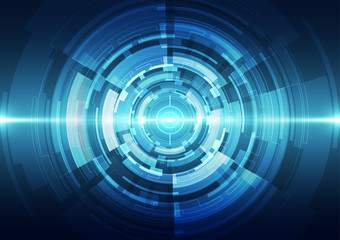 abstract future technology concept background, vector illustration