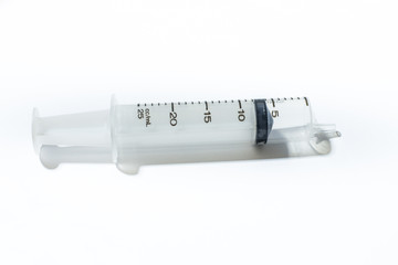 The syringe in the isloate