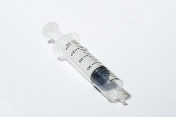 The syringe in the isloate