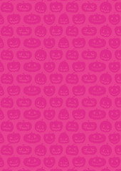 ハロウィン：かぼちゃの背景（ピンク）縦