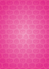 ハロウィン：かぼちゃの背景（ピンク グラデーション）縦