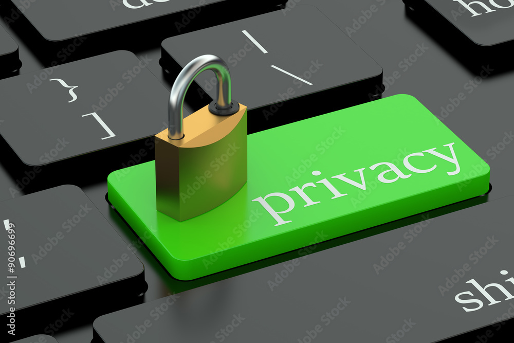 Poster privacy keyboard button